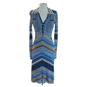KAREN MILLEN Stripped Dress Lined Women’s Size S/M